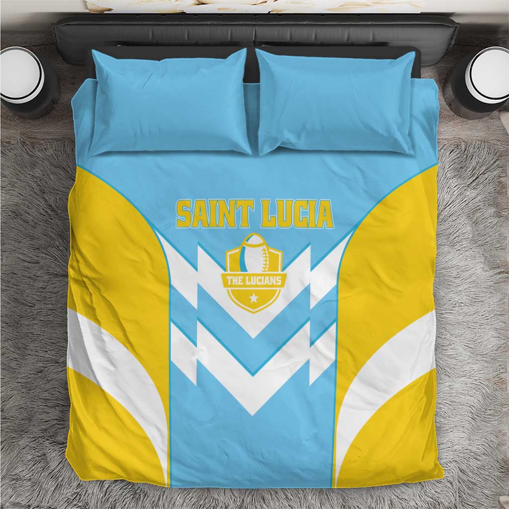 Rugby Saint Lucia Bedding Set The Lucian Go Champion - Wonder Print Shop