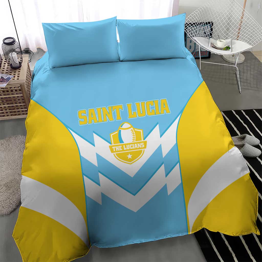 Rugby Saint Lucia Bedding Set The Lucian Go Champion - Wonder Print Shop