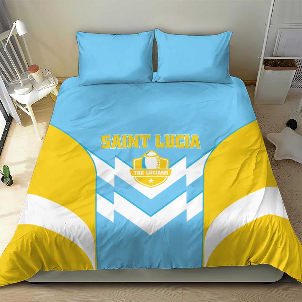 Rugby Saint Lucia Bedding Set The Lucian Go Champion - Wonder Print Shop