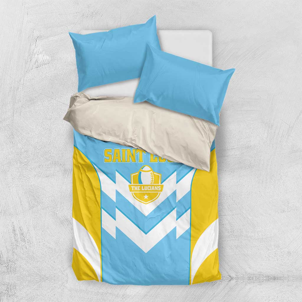 Rugby Saint Lucia Bedding Set The Lucian Go Champion - Wonder Print Shop