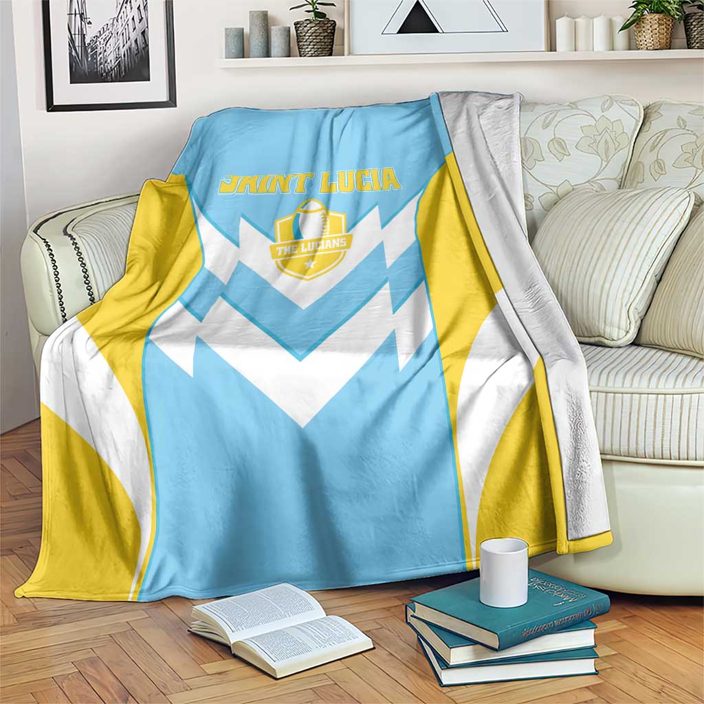 Rugby Saint Lucia Blanket The Lucian Go Champion - Wonder Print Shop