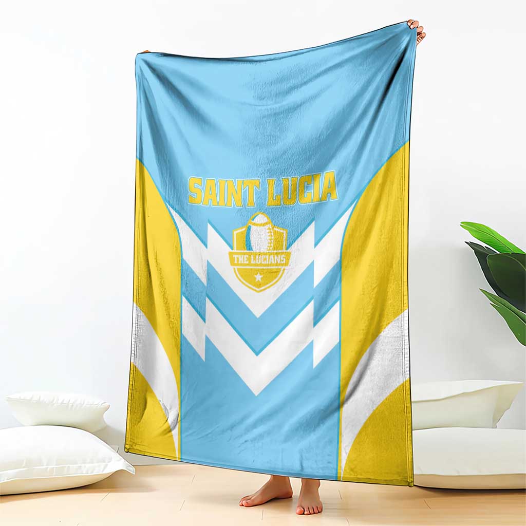 Rugby Saint Lucia Blanket The Lucian Go Champion - Wonder Print Shop