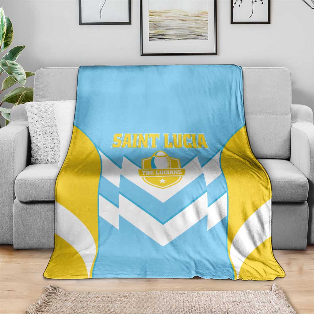 Rugby Saint Lucia Blanket The Lucian Go Champion - Wonder Print Shop