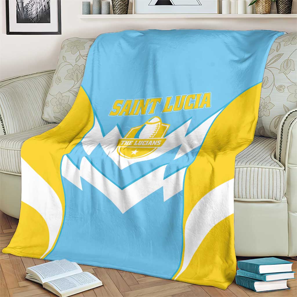 Rugby Saint Lucia Blanket The Lucian Go Champion - Wonder Print Shop