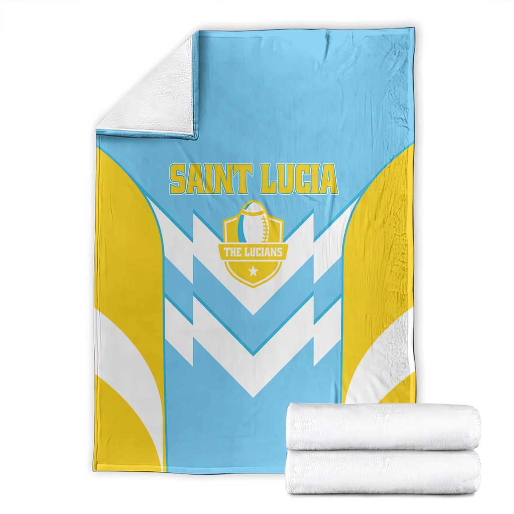 Rugby Saint Lucia Blanket The Lucian Go Champion - Wonder Print Shop