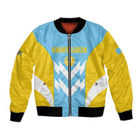 Custom Rugby Saint Lucia Bomber Jacket The Lucian Go Champion - Wonder Print Shop