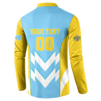 Custom Rugby Saint Lucia Button Sweatshirt The Lucian Go Champion - Wonder Print Shop