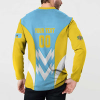 Custom Rugby Saint Lucia Button Sweatshirt The Lucian Go Champion - Wonder Print Shop