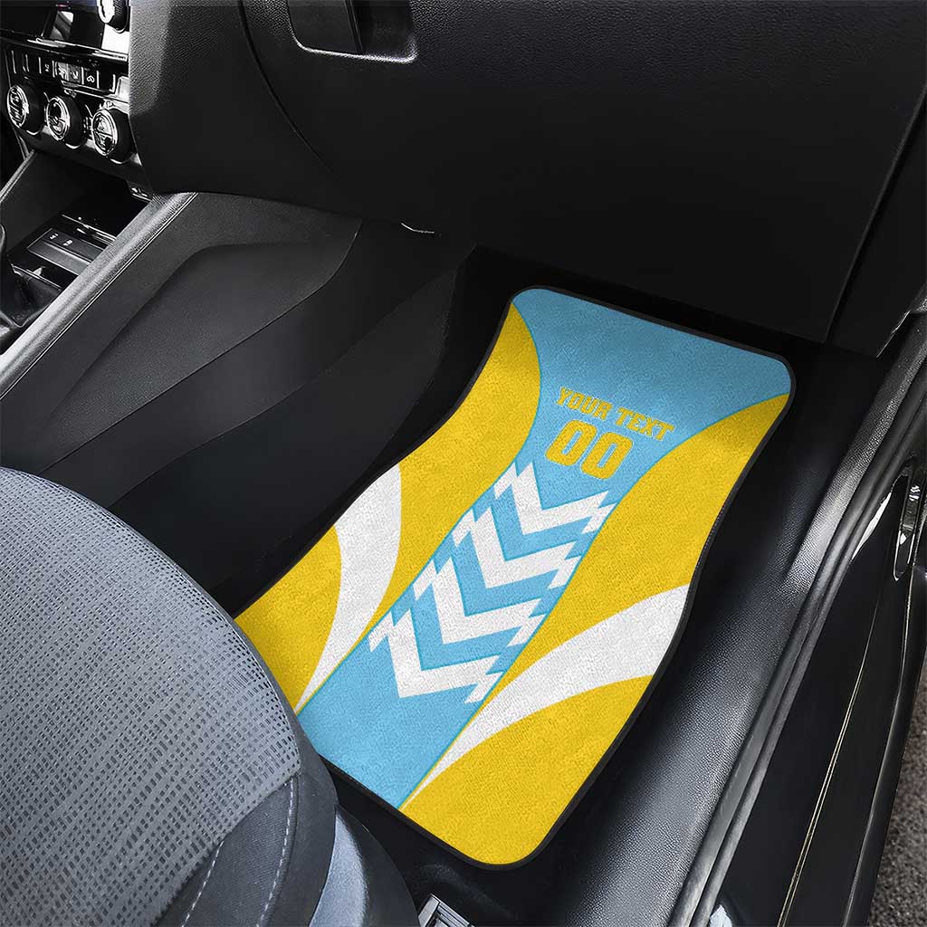 Rugby Saint Lucia Car Mats The Lucian Go Champion - Wonder Print Shop