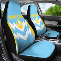 Rugby Saint Lucia Car Seat Cover The Lucian Go Champion - Wonder Print Shop