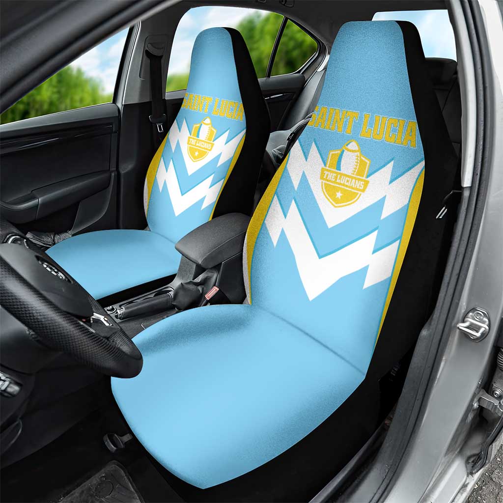 Rugby Saint Lucia Car Seat Cover The Lucian Go Champion - Wonder Print Shop