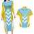 Custom Rugby Saint Lucia Couples Matching Long Sleeve Bodycon Dress and Hawaiian Shirt The Lucian Go Champion - Wonder Print Shop