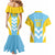 Custom Rugby Saint Lucia Couples Matching Mermaid Dress and Hawaiian Shirt The Lucian Go Champion - Wonder Print Shop
