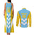 Custom Rugby Saint Lucia Couples Matching Tank Maxi Dress and Long Sleeve Button Shirt The Lucian Go Champion - Wonder Print Shop