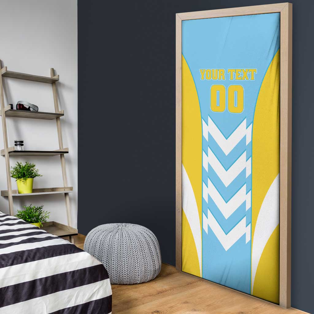 Custom Rugby Saint Lucia Door Cover The Lucian Go Champion - Wonder Print Shop