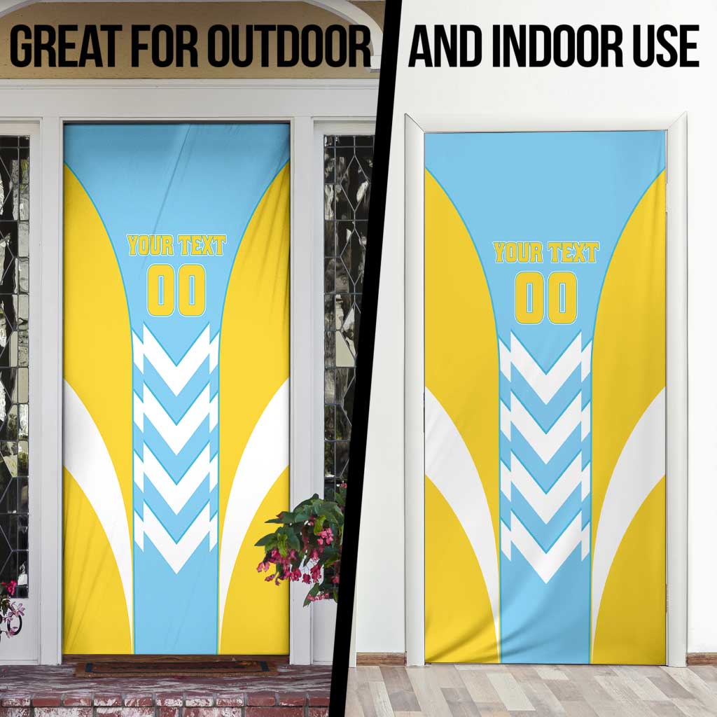 Custom Rugby Saint Lucia Door Cover The Lucian Go Champion - Wonder Print Shop