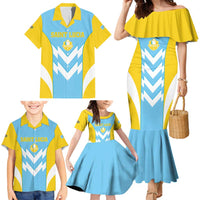 Custom Rugby Saint Lucia Family Matching Mermaid Dress and Hawaiian Shirt The Lucian Go Champion - Wonder Print Shop