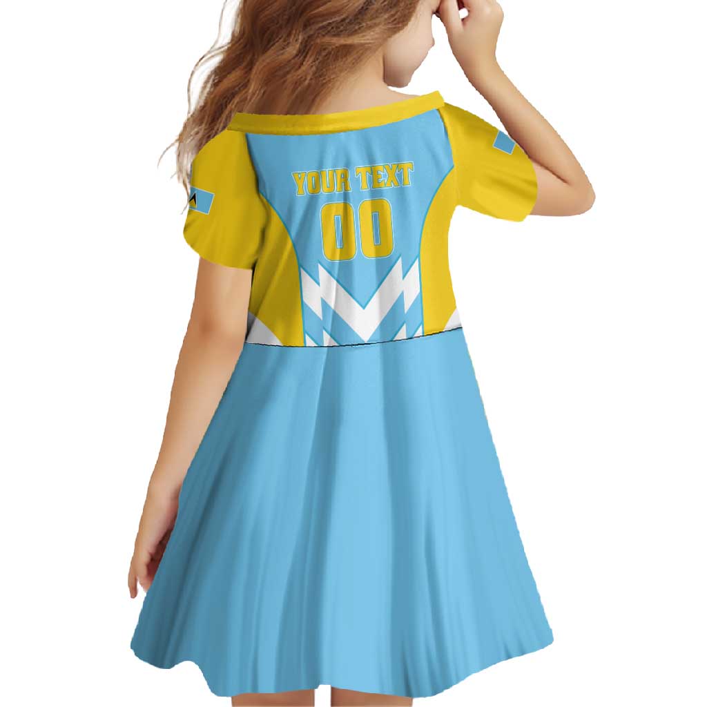 Custom Rugby Saint Lucia Family Matching Off Shoulder Maxi Dress and Hawaiian Shirt The Lucian Go Champion - Wonder Print Shop