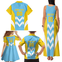 Custom Rugby Saint Lucia Family Matching Tank Maxi Dress and Hawaiian Shirt The Lucian Go Champion - Wonder Print Shop