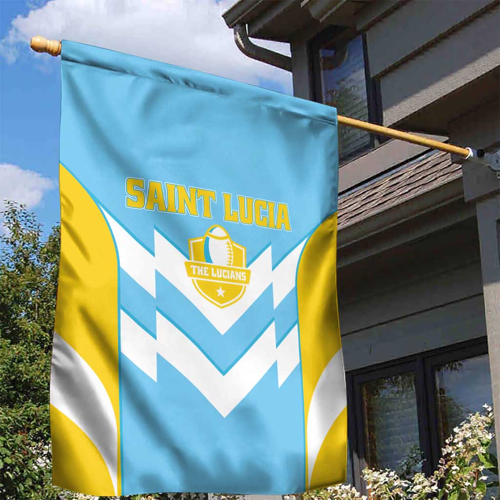 Rugby Saint Lucia Garden Flag The Lucian Go Champion - Wonder Print Shop