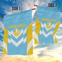 Rugby Saint Lucia Garden Flag The Lucian Go Champion - Wonder Print Shop