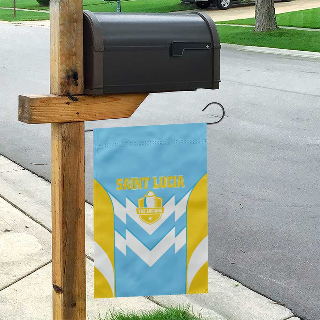 Rugby Saint Lucia Garden Flag The Lucian Go Champion - Wonder Print Shop