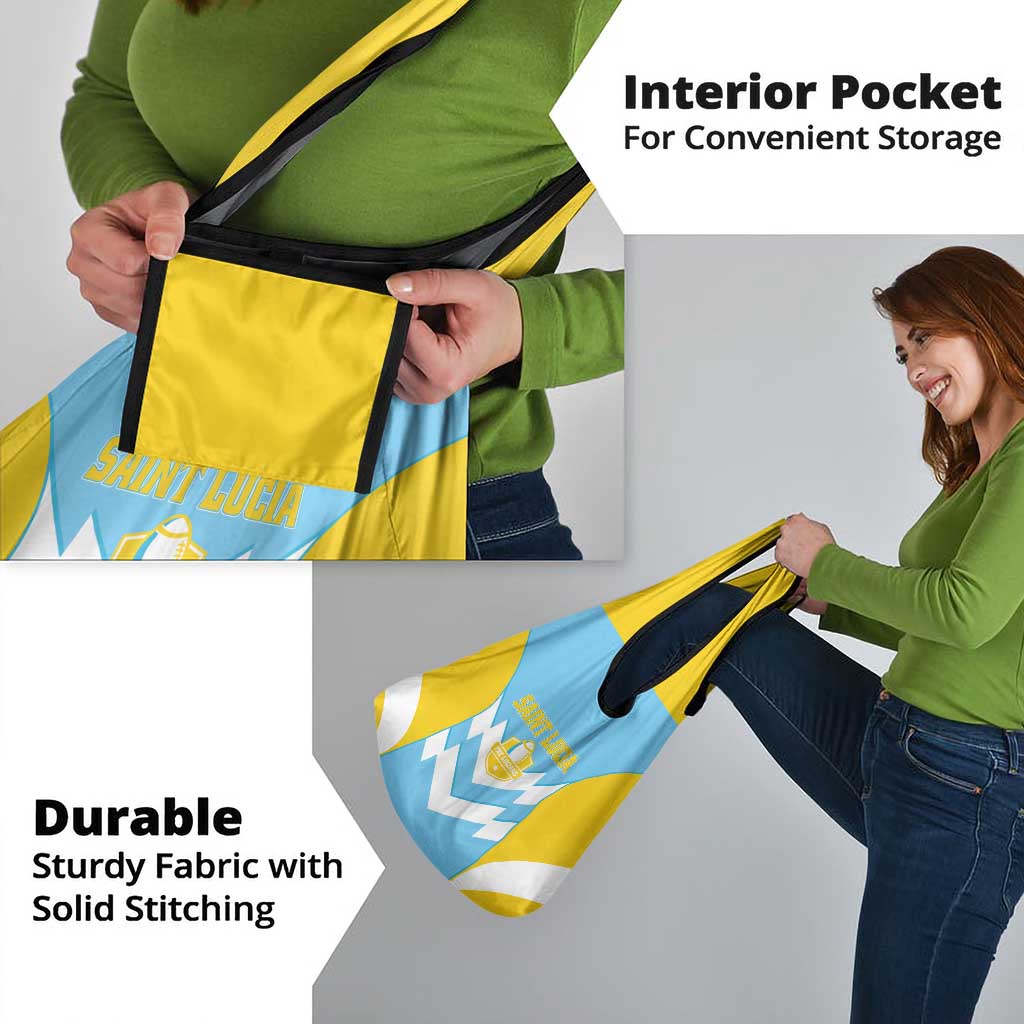 Rugby Saint Lucia Grocery Bag The Lucian Go Champion - Wonder Print Shop