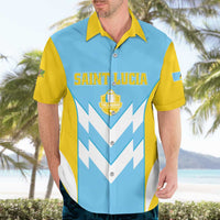 Custom Rugby Saint Lucia Hawaiian Shirt The Lucian Go Champion - Wonder Print Shop