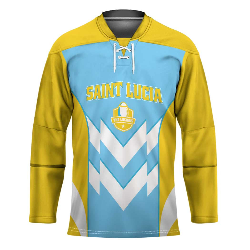 Custom Rugby Saint Lucia Hockey Jersey The Lucian Go Champion - Wonder Print Shop
