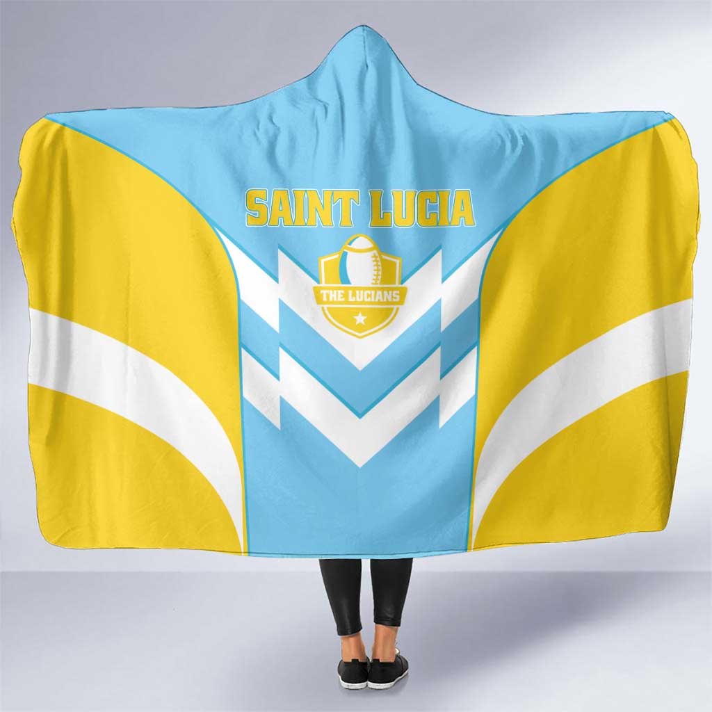 Rugby Saint Lucia Hooded Blanket The Lucian Go Champion - Wonder Print Shop