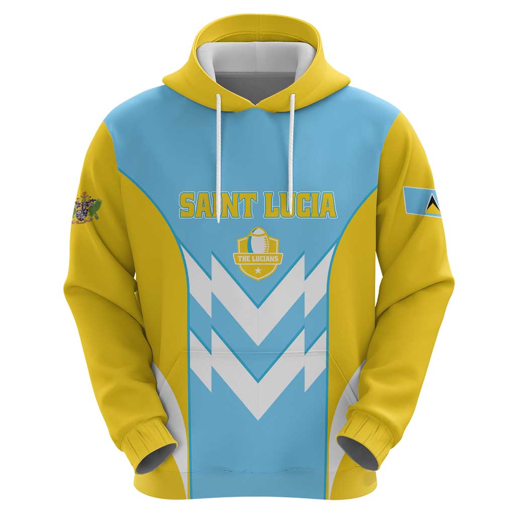 Custom Rugby Saint Lucia Hoodie The Lucian Go Champion - Wonder Print Shop