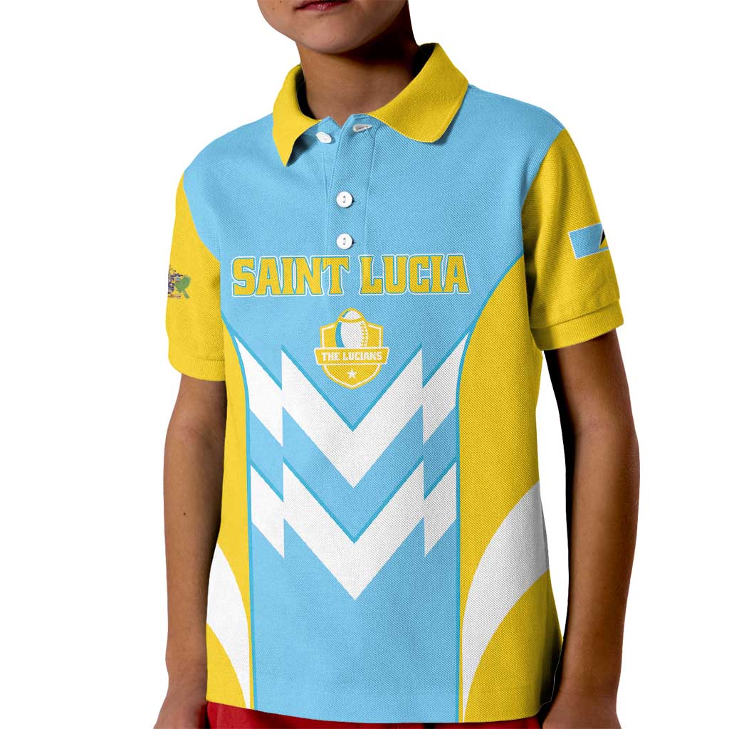 Custom Rugby Saint Lucia Kid Polo Shirt The Lucian Go Champion - Wonder Print Shop