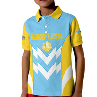Custom Rugby Saint Lucia Kid Polo Shirt The Lucian Go Champion - Wonder Print Shop