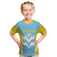 Custom Rugby Saint Lucia Kid T Shirt The Lucian Go Champion - Wonder Print Shop