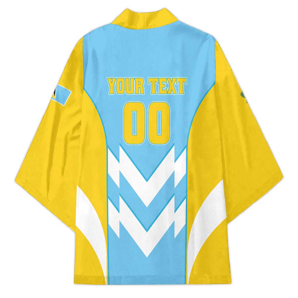 Custom Rugby Saint Lucia Kimono The Lucian Go Champion - Wonder Print Shop