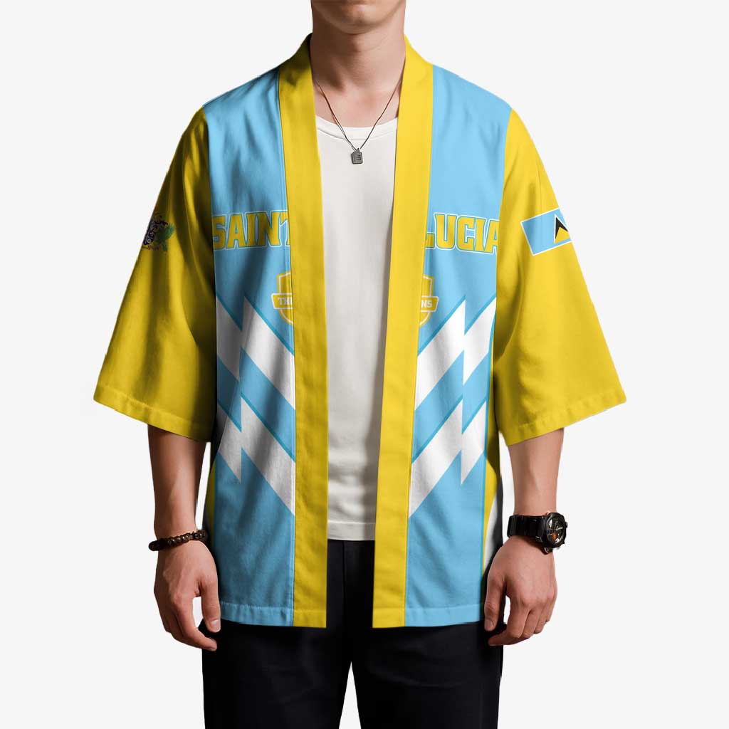 Custom Rugby Saint Lucia Kimono The Lucian Go Champion - Wonder Print Shop
