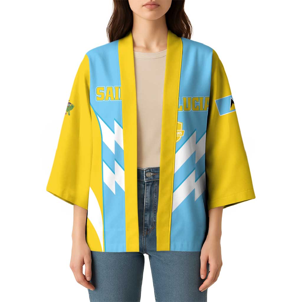 Custom Rugby Saint Lucia Kimono The Lucian Go Champion - Wonder Print Shop