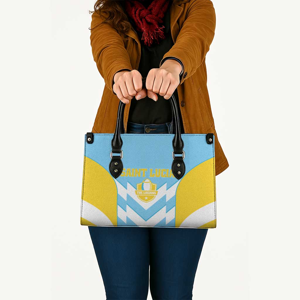 Rugby Saint Lucia Leather Bag The Lucian Go Champion - Wonder Print Shop
