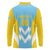 Custom Rugby Saint Lucia Long Sleeve Polo Shirt The Lucian Go Champion - Wonder Print Shop