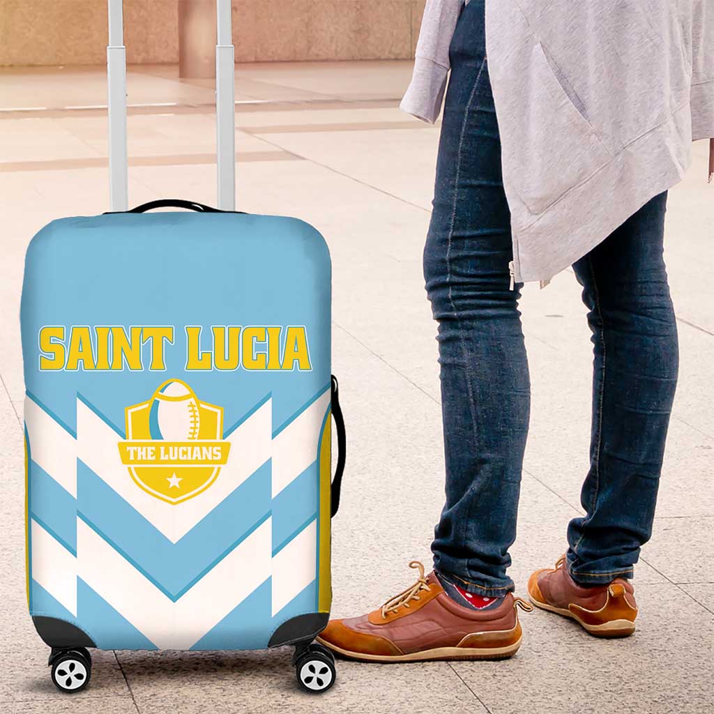 Rugby Saint Lucia Luggage Cover The Lucian Go Champion - Wonder Print Shop