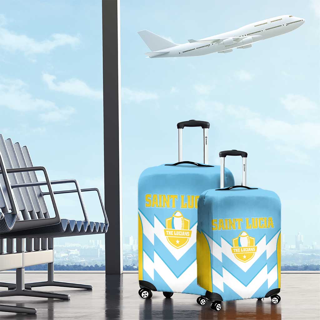 Rugby Saint Lucia Luggage Cover The Lucian Go Champion - Wonder Print Shop