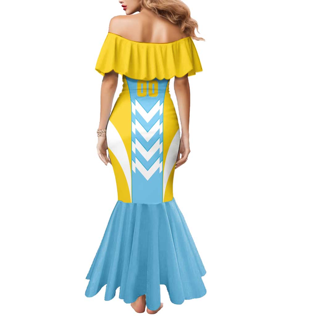 Custom Rugby Saint Lucia Mermaid Dress The Lucian Go Champion - Wonder Print Shop