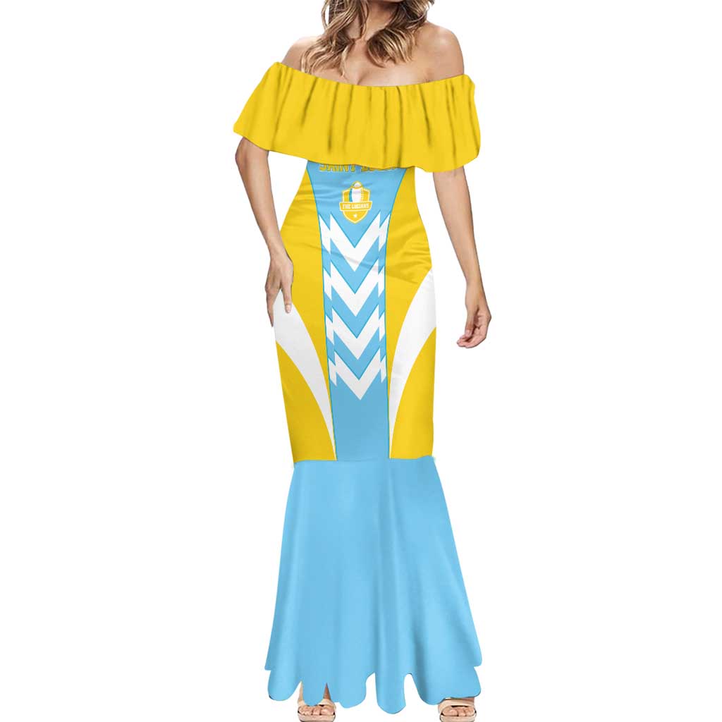 Custom Rugby Saint Lucia Mermaid Dress The Lucian Go Champion - Wonder Print Shop