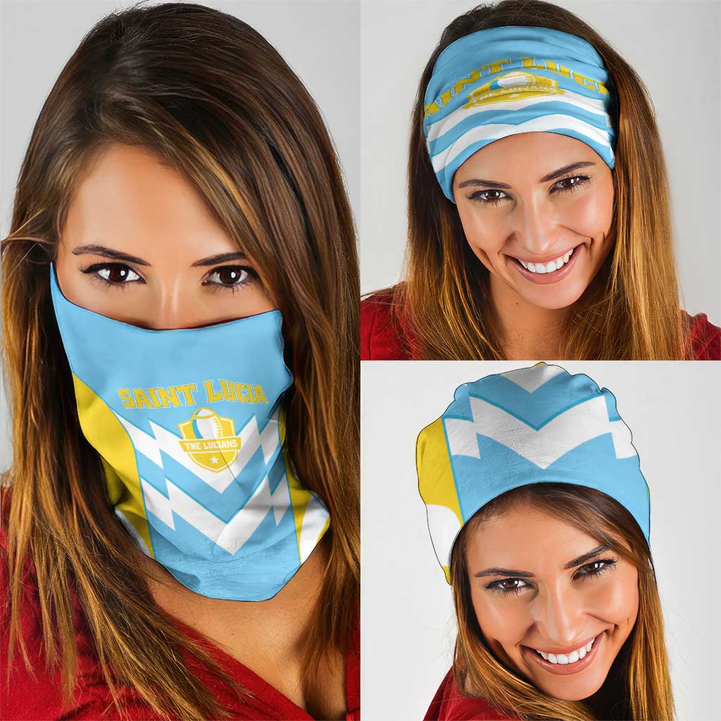 Rugby Saint Lucia Neck Gaiter The Lucian Go Champion - Wonder Print Shop