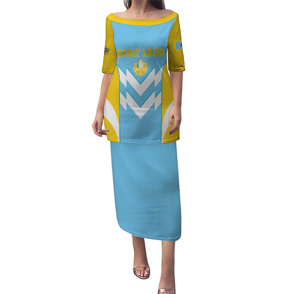 Custom Rugby Saint Lucia Puletasi The Lucian Go Champion - Wonder Print Shop