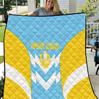 Rugby Saint Lucia Quilt The Lucian Go Champion - Wonder Print Shop