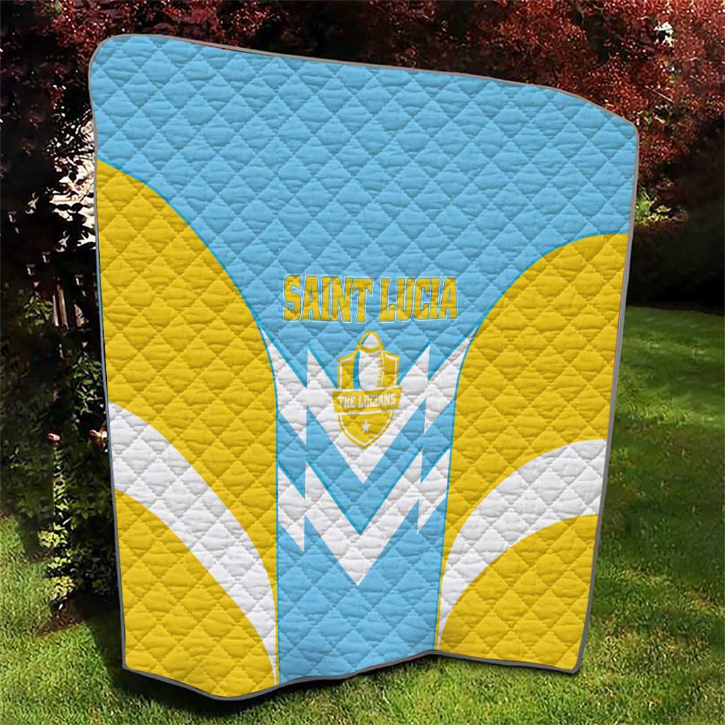 Rugby Saint Lucia Quilt The Lucian Go Champion - Wonder Print Shop