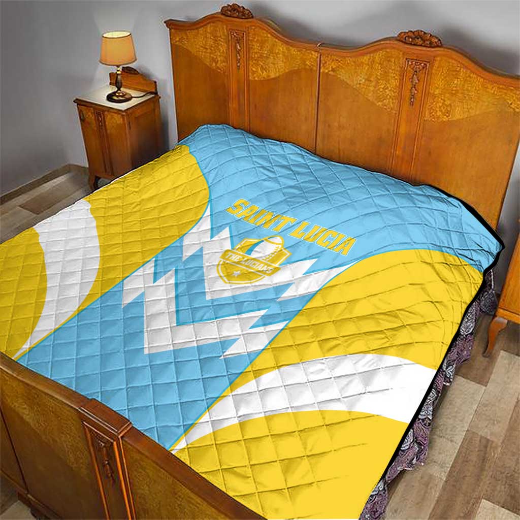 Rugby Saint Lucia Quilt The Lucian Go Champion - Wonder Print Shop