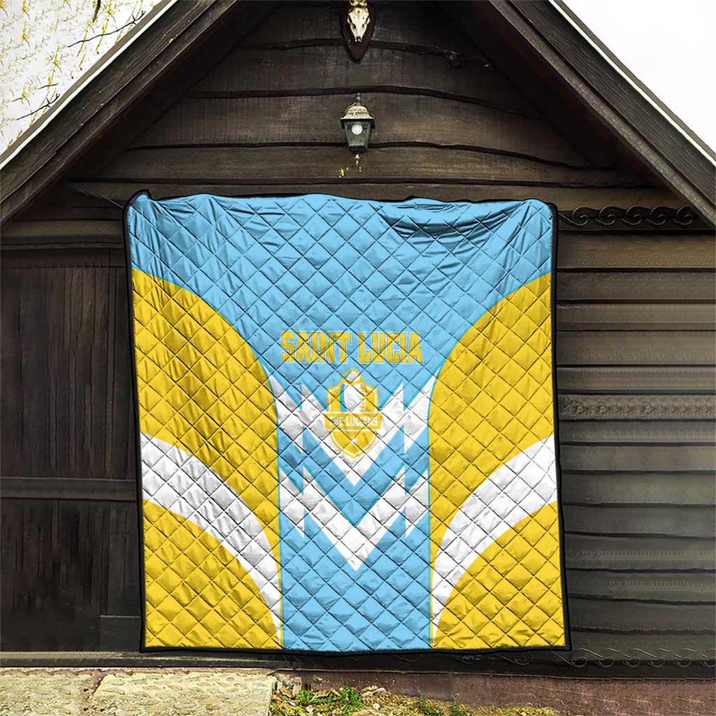 Rugby Saint Lucia Quilt The Lucian Go Champion - Wonder Print Shop