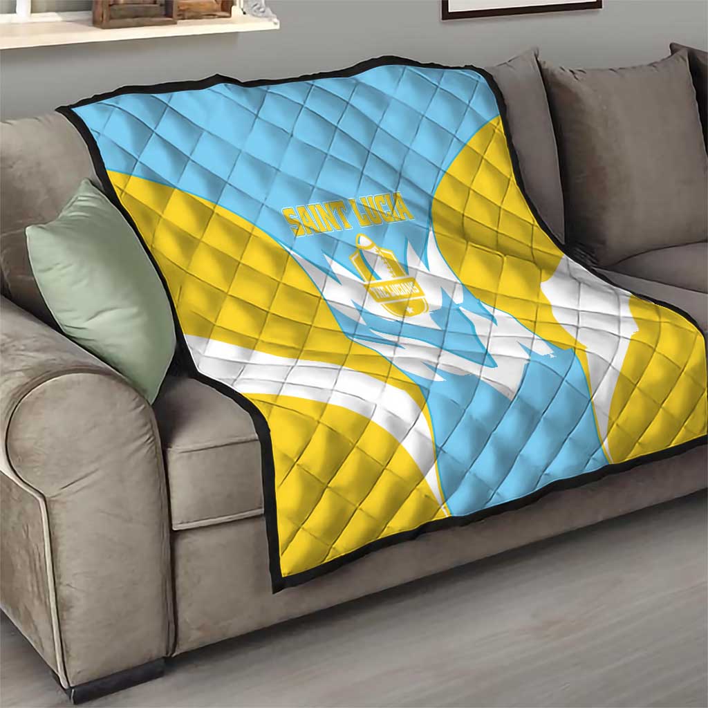 Rugby Saint Lucia Quilt The Lucian Go Champion - Wonder Print Shop